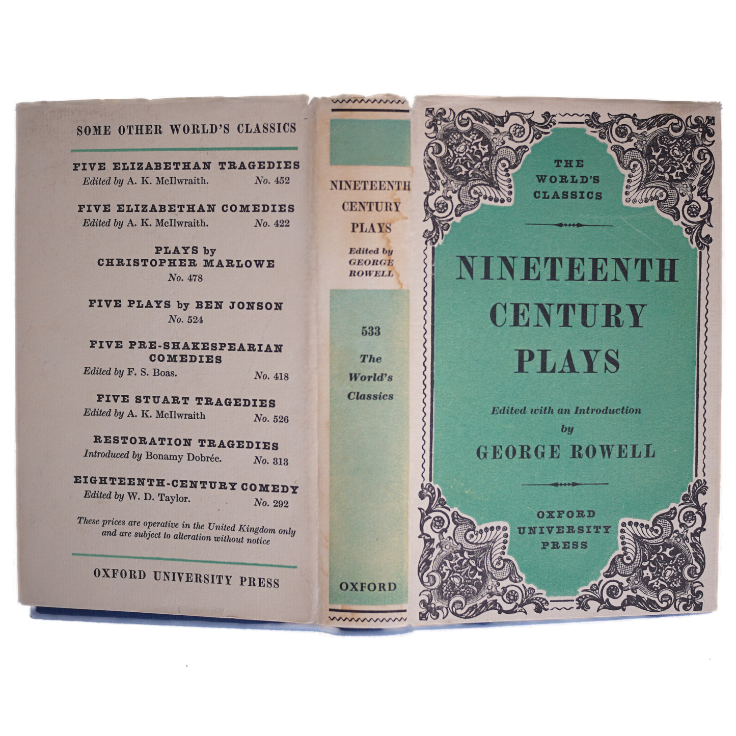 George Rowell Nineteenth Century Plays